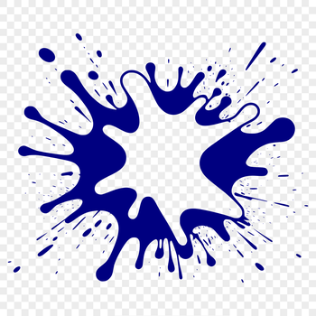 A colorful splat shape suitable for vector design projects in SVG format.