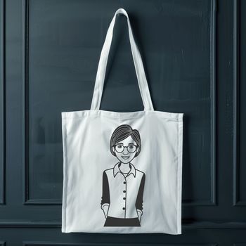 An illustration of a woman in a teaching profession.