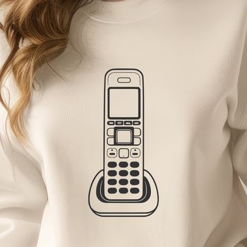 SVG telephone icon featuring a classic phone design, ideal for digital projects.