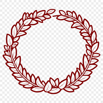 A floral design in vector format forming a circular shape, suitable for cutting machines or laser cutters.