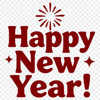 A vector design illustration featuring a festive new year theme with decorative quotes.