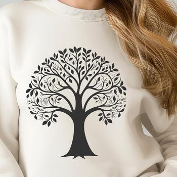 An illustrative tree design created as a vector art file in SVG format.