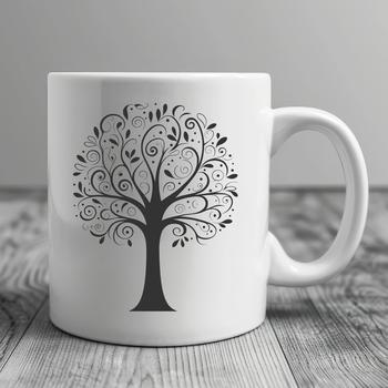 An open-source tree design created using scalable graphics technology.