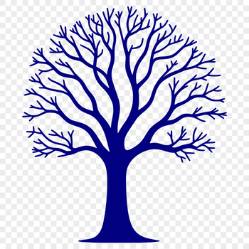 An SVG rendering of a stylized tree shape, ideal for crafting and cutting machine projects.
