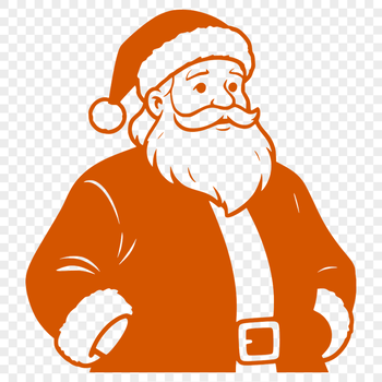 SVG illustration of Santa Claus in a festive holiday pose.