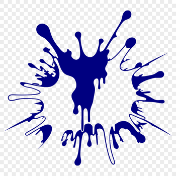 A digital representation of a splat shape, suitable for various design applications.