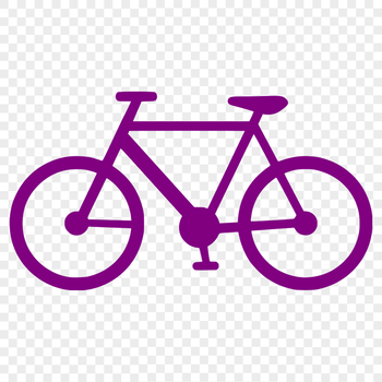 A simple vector illustration of a bicycle, suitable for graphic design and cutting machine projects.