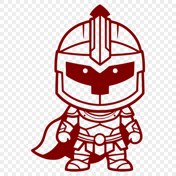 Spartan soldier illustration designed as scalable graphic art.