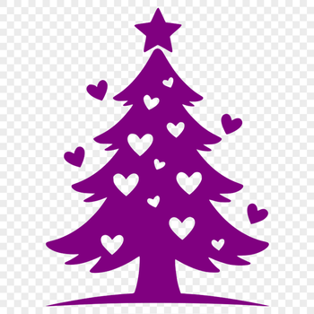 A simple Christmas tree illustration in vector format, suitable for commercial and personal use.