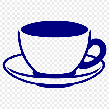 Teacup illustration with ornate details, suitable for vector design and commercial use.