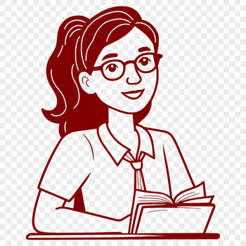 An illustration of an individual in a teacher role, suitable for various designs and projects.