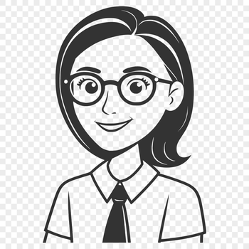 Teacher in classroom setting, vector illustration