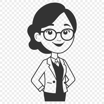 A professional woman standing at a desk, representing the education profession.
