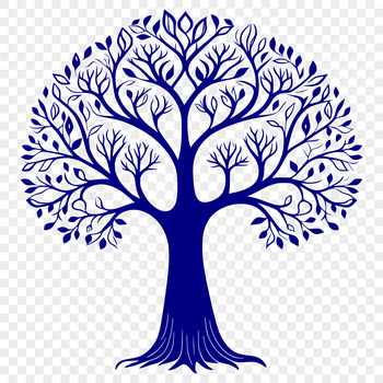 A detailed tree illustration in vector format.