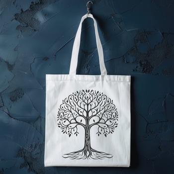A stylized illustration of a tree in vector format, suitable for digital use and customization.