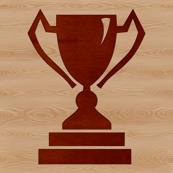 Award winning trophy icon designed as a vector graphic.
