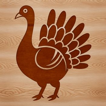 A digital illustration of a farm animal commonly raised for meat during the Christmas season.