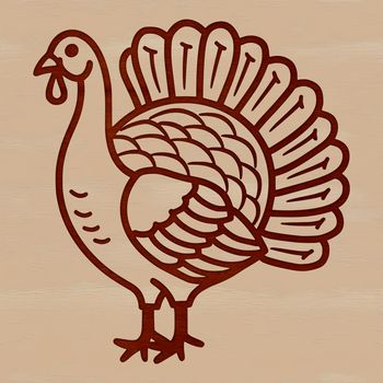 An SVG vector design image of a traditional Christmas holiday-themed animal.