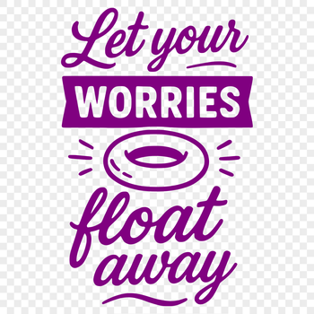 A vacation-themed quote with modern typography in vector format.
