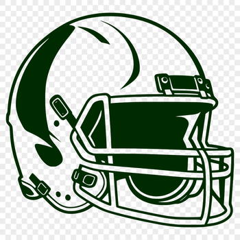 American football icon with a stylized helmet design