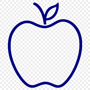A high-resolution vector illustration of a sliced apple.