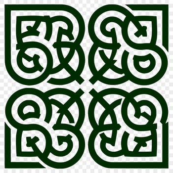 Ornate Celtic knotwork pattern vector art, ideal for digital cutting machines and laser engraving.