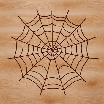 An intricate digital spider web design created in vector format.