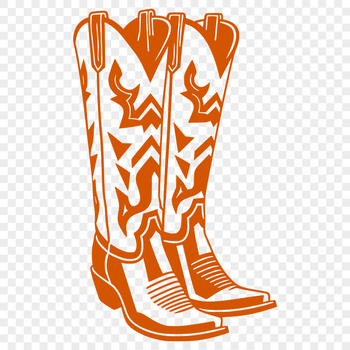 Vector illustration of a pair of cowboy boots