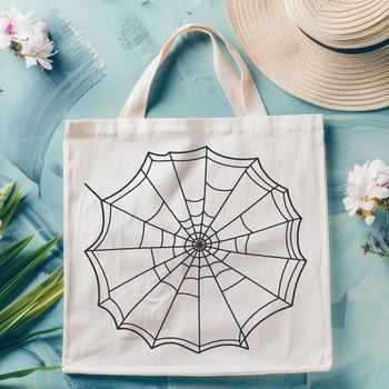 A detailed vector illustration of a spider web, suitable for use in various design projects.