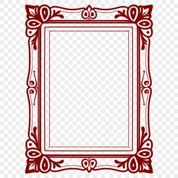 A digital template for creating frames with precise dimensions and customizable designs.