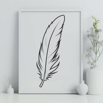 A high-quality vector illustration of a feather in various styles and designs.