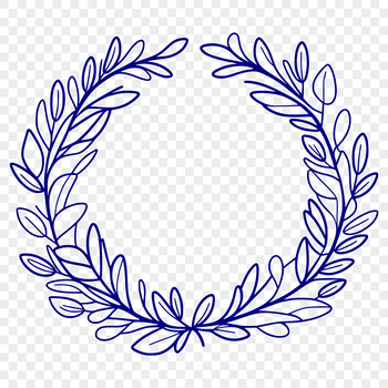 A floral SVG design featuring a decorative wreath made up of intricate patterns.