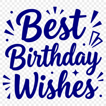 Happy birthday quote in vector format for commercial or personal use, suitable for cutting machines and digital designs.