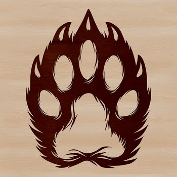 A digital illustration of various animal paw prints in a single row.