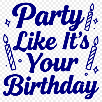 Simple vector design featuring a happy birthday message with clean lines and bold typography.