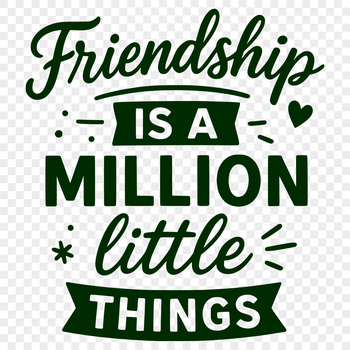 A heartfelt quote about the value of true friends, suitable for personal or commercial use with a silhouette design.