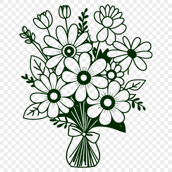 A collection of flowers arranged in a bouquet, suitable for various occasions including weddings and Mother's Day.