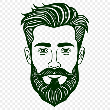 A single male figure with facial hair and casual clothing.