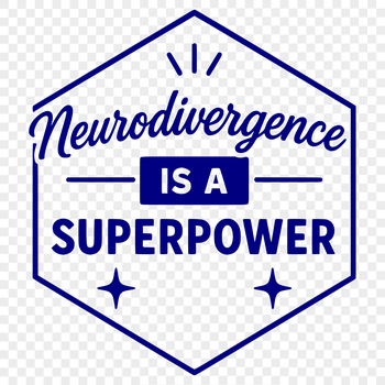 Neurodivergent quote featuring inspirational message about autism acceptance.