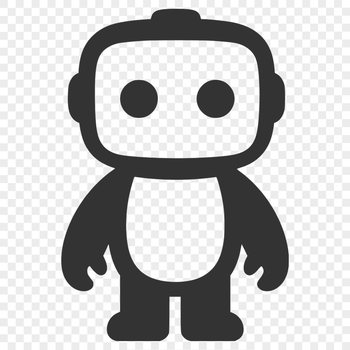 A futuristic robot designed for digital cutting machines and laser engraving.