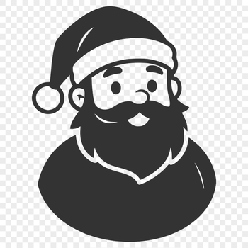 Jolly Old Father Christmas Vector Art Illustrative SVG image of Father Christmas in traditional attire.