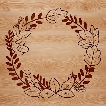 A decorative floral wreath design created as a scalable vector graphic (SVG) file.
