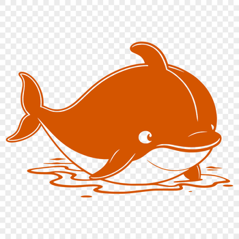A large marine mammal depicted as a cut file for various crafting tools.