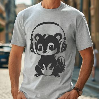 A skunk animal illustration designed as vector art.