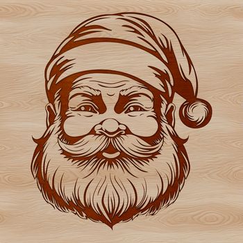 A illustration of the traditional figure of Father Christmas, often associated with the holiday season.