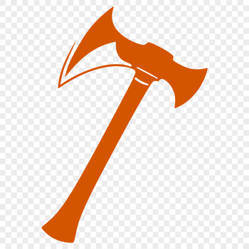A vector illustration of a traditional axe, ideal for crafting custom designs in various formats such as SVG, PNG, and PDF.