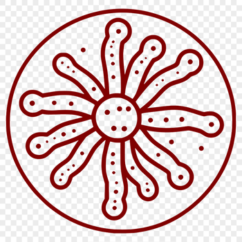 A vector illustration of various bacteria types with detailed structures.