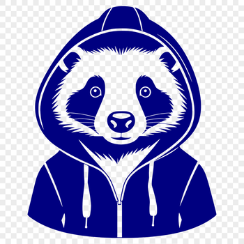A digital illustration of a badger in its natural habitat.