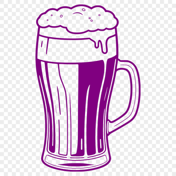 Illustration of beer in a glass