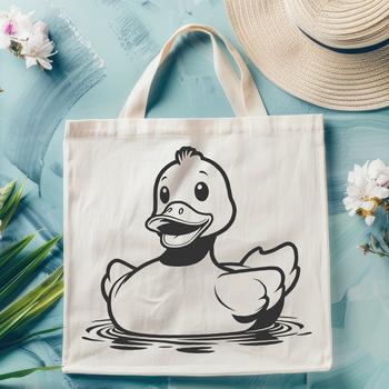 An SVG representation of a bird commonly known as a duck.
